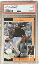 1996 SP All-Star FanFest Promos Frank Thomas #2 PSA 9 Chicago White Sox Pop 1