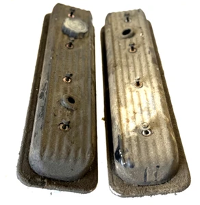 1991 GMC C1500 305 ENGINE TOP VALVE COVER ROCKER COVER PAIR USED OEM - Picture 1 of 8