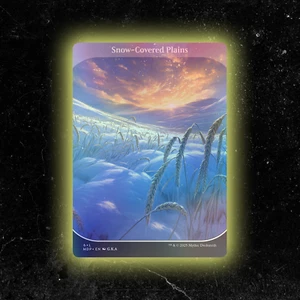 FOIL - Snow-Covered Plains - Custom Magic: The Gathering Karte - Hochwertig - Bild 1 von 6