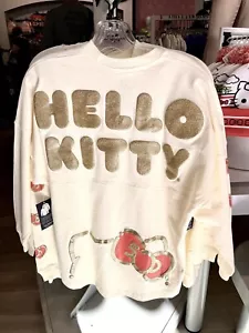 Universal Studios x Hello Kitty Cream White & Gold Spirit Jersey S M L XL 2XL - Picture 1 of 2