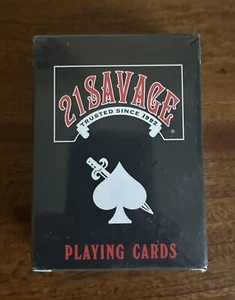 21 SAVAGE Playing cards RARE LIMITED EDITIONSEALED - Picture 1 of 3