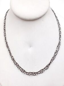 925 Silver Silpada Double Chain Necklace