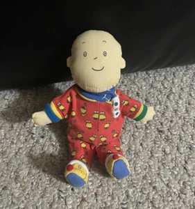 Vintage 1996 Bedtime Calliou Pajama 8” Plush Doll Stuffed Toy Cartoon - Picture 1 of 3