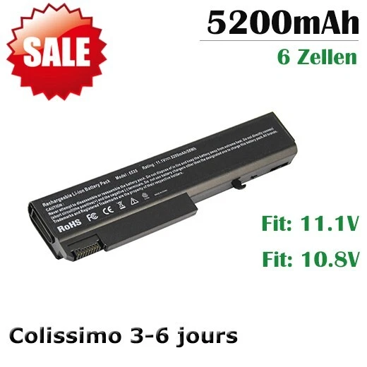 Batterie pour HP EliteBook 6930p 8440p 8440w Compaq 6530b 6535b 6730b 6735b