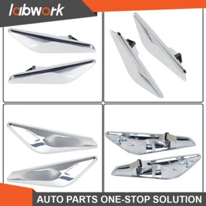 Labwork Front Fender Right & Left Side Chrome Finisher For 2013-17 BMW F25 F26 - Picture 1 of 13