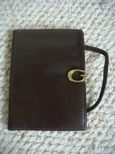 Vintage Brown Leather Gucci Wallet with Strap - Picture 1 of 10