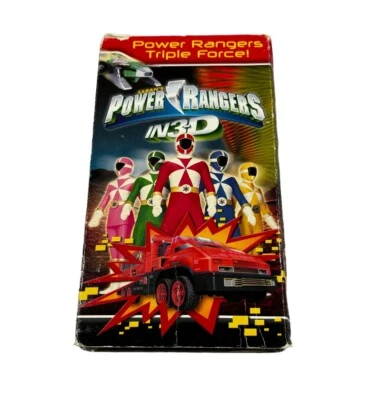 Power Rangers In 3D Triple Force (VHS 2000) Saban Super Sentai Y2K Vintage Gift - Image 1 of 4
