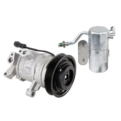 Compresor de aire acondicionado con secador de aire acondicionado para Dodge Dakota 3,7 L 4,7 L 2008 2009 2010 2011 Foto 1 de 3