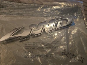 Ford Escape Rear Chrome "4WD" NAMEPLATE Emblem new OEM 8L8Z-7842528-D - Picture 1 of 2