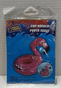 Pool Splash-N-Swim Flamingo aufblasbarer Getränkehalter - Bild 1 von 2