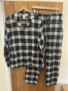 Pijama Paul Smith a Cuadros Mezcla Algodón Lino Verde Azul Marino Blanco Nuevo PVP £180 - Imagen 1 de 7