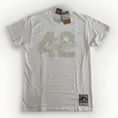 Mens Mitchell & Ness Jackie Robinson Brooklyn Dodgers MLB Sliding 42 Shirt - Image 1 of 4