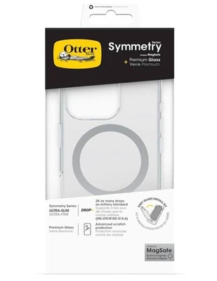 Nuevo OtterBox para IPHONE 16 PRO Simetría FUNDA TRANSPARENTE + Vidrio Premium con MagSafe Foto 1 de 4