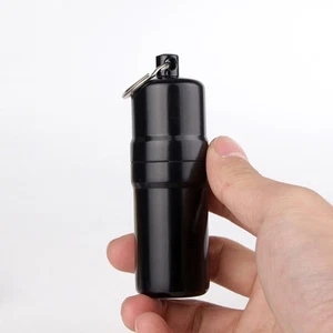 1Pc Case Metal Storage Box Container for Men Outdoor(Black) - Imagen 1 de 11