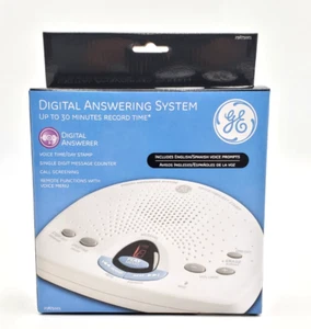 GE Digital Messaging System English Spanish Answering Machine 29875GE1 NEW - Afbeelding 1 van 6