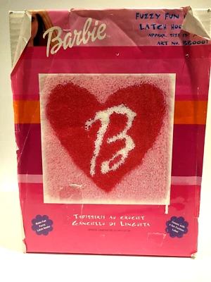Винтажный Caron розовый Барби монограмма сердце защелка крюк набор Craft для взрослых детей - Изображение 1 из 4