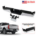 Chrome Rear Step Bumper Assembly for 2017-2022 Ford F-250 F-350 SuperDuty w/Park Ford Ka