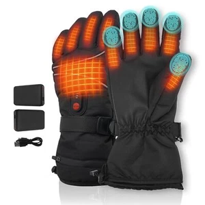 Heated Gloves, Heating Gloves for Men Women Rechargeable Battery Waterproof - Picture 1 of 7