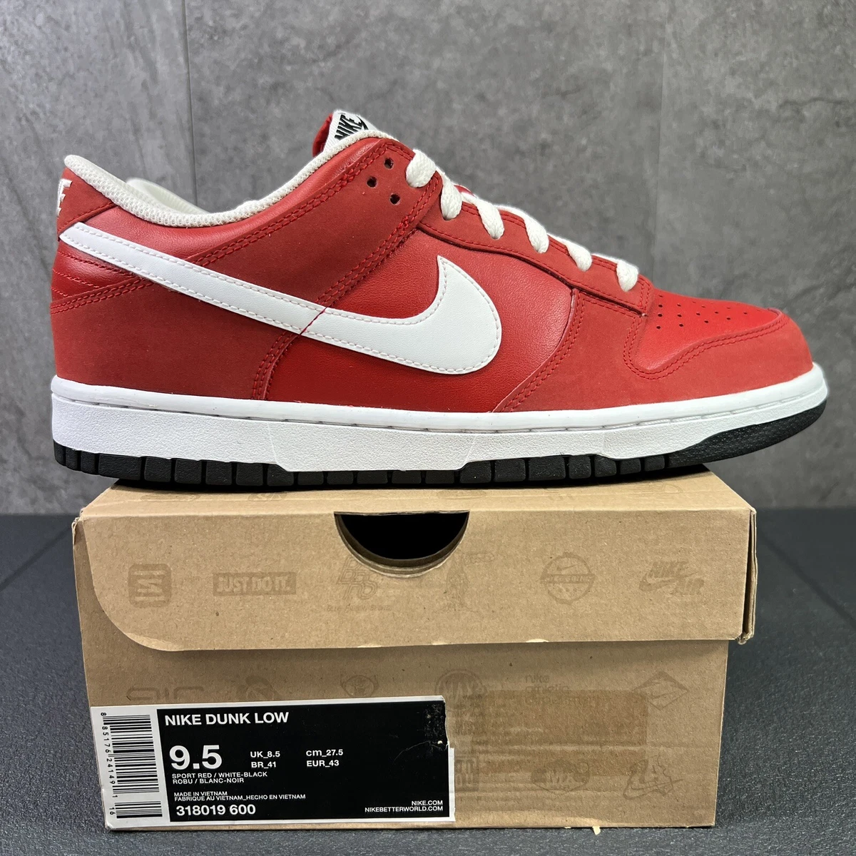 Nike Dunk Low Sport Red | eBay