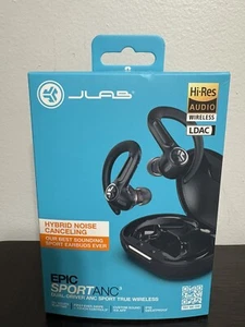 BRAND NEW JLAB EPIC SPORT ANC 3 TRUE WIRELESS BLUETOOTH EARBUDS - Picture 1 of 3