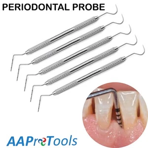 Instrumentos dobles de sonda codificada por colores AAPRO 5 Williams Explorer Unc 15/23 dentales - Imagen 1 de 6