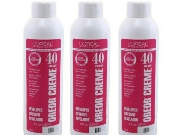 BL Loreal Oreor Creme 40 Volume Developer 8 oz - **THREE PACK** - image 1 of 1