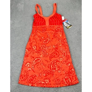 Vestido The North Face para mujer XS Cadence Emberglow naranja estampado cachemir - Imagen 1 de 19