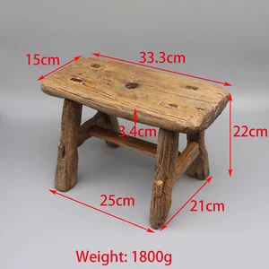 Old Sturdy Kitchen Stool, Mini Bench, Small Side Table - Picture 1 of 8