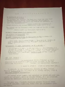 GUERRE D'ALGÉRIE, 1957. TRACT CONTRE LE GOUVERNEMENT SOCIALISTE. - Imagen 1 de 2
