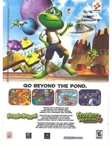 2003 Frogger Beyond & Frogger’s Adventures 2 Vintage Magazine Print Ad/Poster - Picture 1 of 1