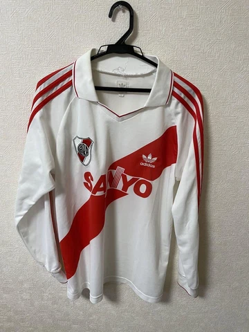 Rare Adidas River Plate Jersey Soccer Shirt L/S Size 46 Sample Aimar Messi Cover