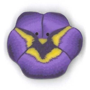 Purple Pansy 2223 Buttons by Just Another Button Company - Picture 1 of 7