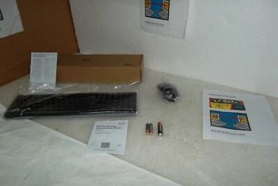 Dell KM5221W Wireless Multimedia Keyboard w/Volume Mouse Receiver 0CTTXC NEW - Image 1 of 4