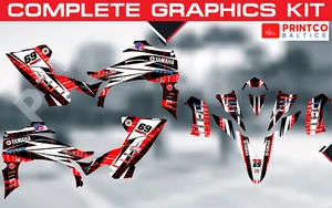 YAMAHA YFZ 450R 2014-2025 2015 2016 2017 2018 2019 complete graphics kit 21 mil - Picture 1 of 9