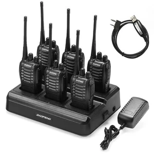 Paquete de 6 radio bidireccional Baofeng BF-888S + base de carga rápida de 6 vías - Imagen 1 de 9