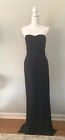 J S BOUTIQUE Strapless Long Formal Prom Dress Black Size 4 New With Tags