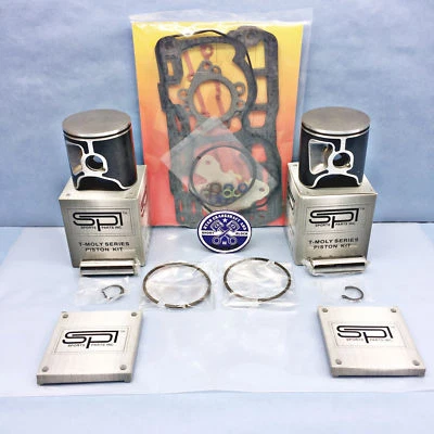82mm STD Bore SPI Pistons Gaskets 2017-2019 Ski-Doo 850 E-TEC MXZ Freeride - Image 1 of 4