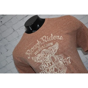 Lucky Brand T-Shirt Mens Size XL Rough Riders Rebellion Outlaw Choppers LA - Picture 1 of 6