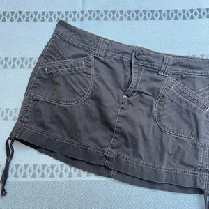 Minifalda LEI Marrón Pana Y2K Corbata Lateral Bolsillos Juniors 13 Ashley Trouble - Imagen 1 de 8