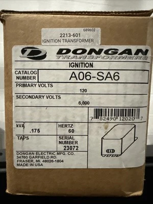 Transformador de encendido Dongan A06-SA6 Foto 1 de 2