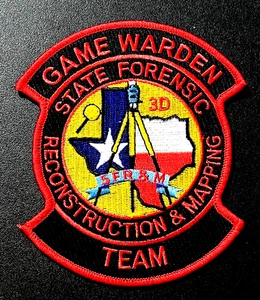 GAME WARDEN TEXAS STATE FORENSIC RECONSTRUCTION & MAPPING TEAM PATCH (PD9) - Bild 1 von 3