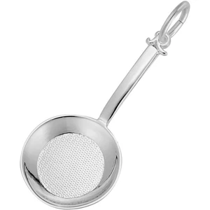 Frying Pan Charm - Metal - Sterling Silver - Picture 1 of 2