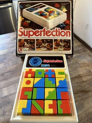 Juego Puzzle Vintage SUPERFECTION 100% Completo Lakeside Perfection FUNCIONA PROBADO Foto 1 de 4