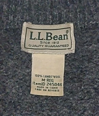 Cárdigan suéter de lana LL Bean Lambs cremallera completa para mujer talla mediana abrigo gris Foto 1 de 4