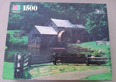 Винтажная головоломка Milton Bradley «Mabry Mill, Blue Ridge Pkwy» 1500 шт. НОВАЯ - Изображение 1 из 4