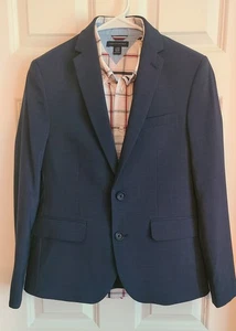 Kenneth Cole Navy Suit Boys Size 14R & Tommy Hilfiger dress shirt to match - Picture 1 of 5