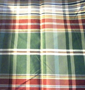 Plaid Woven Home Dec Fabric Pieces #2 - Picture 1 of 1