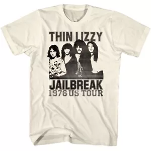 Thin Lizzy Jailbreak 1976 US Tour Men's T Shirt - Picture 1 of 3