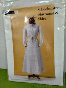 Folkwear Sewing Pattern #216 School Mistress Shirtwaist $ Skirt NEW UNCUT... - Picture 1 of 6