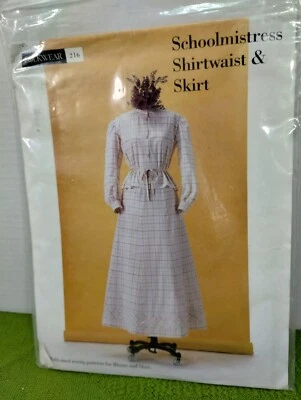Folkwear Sewing Pattern #216 School Mistress Shirtwaist $ Skirt NEW UNCUT... - Image 1 of 4